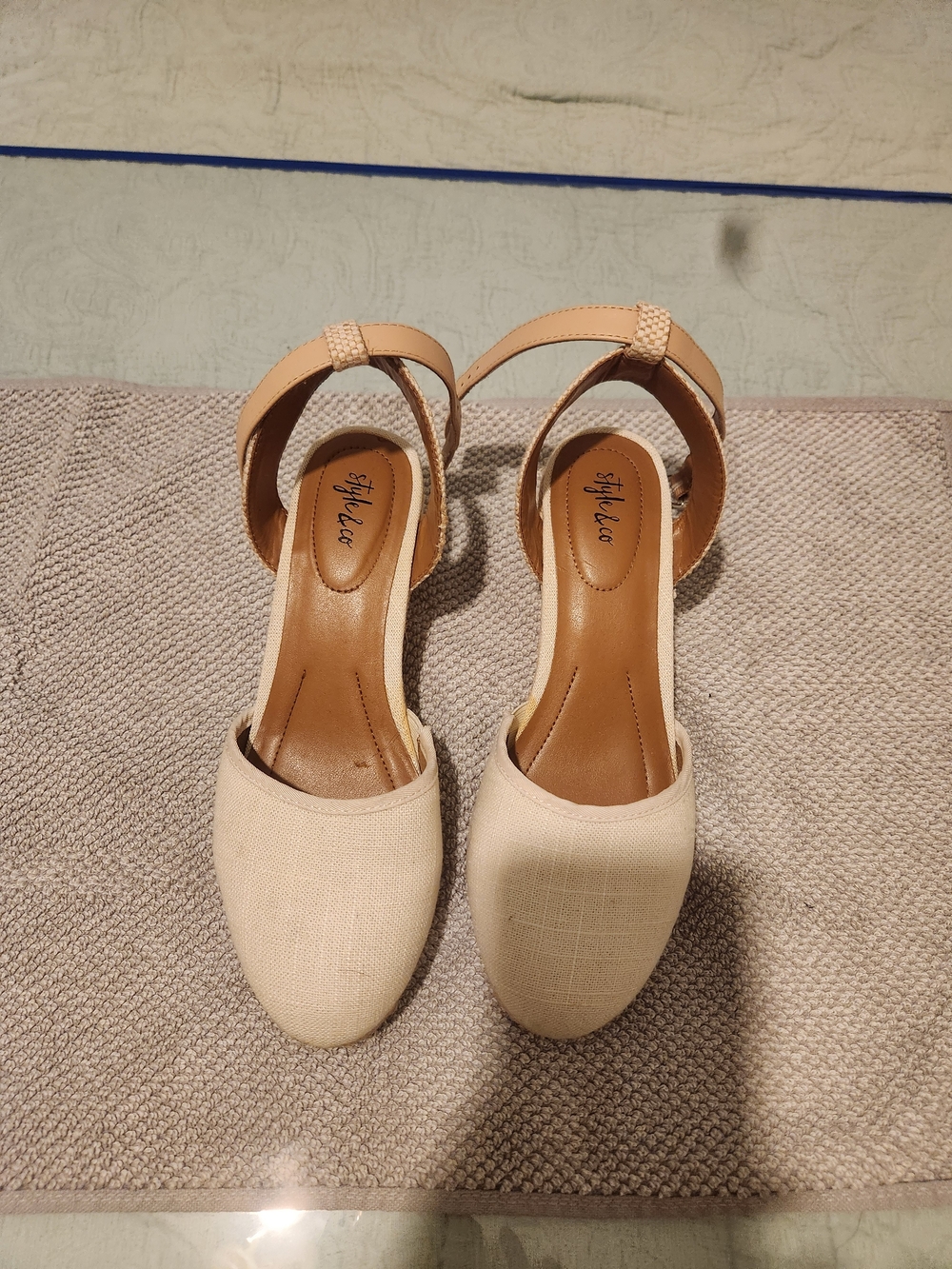 Style & Co. Nude Beige Closed-Toe Slingback Mules